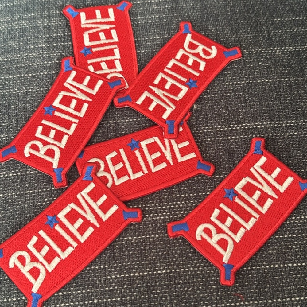 Phillies themed believe patches